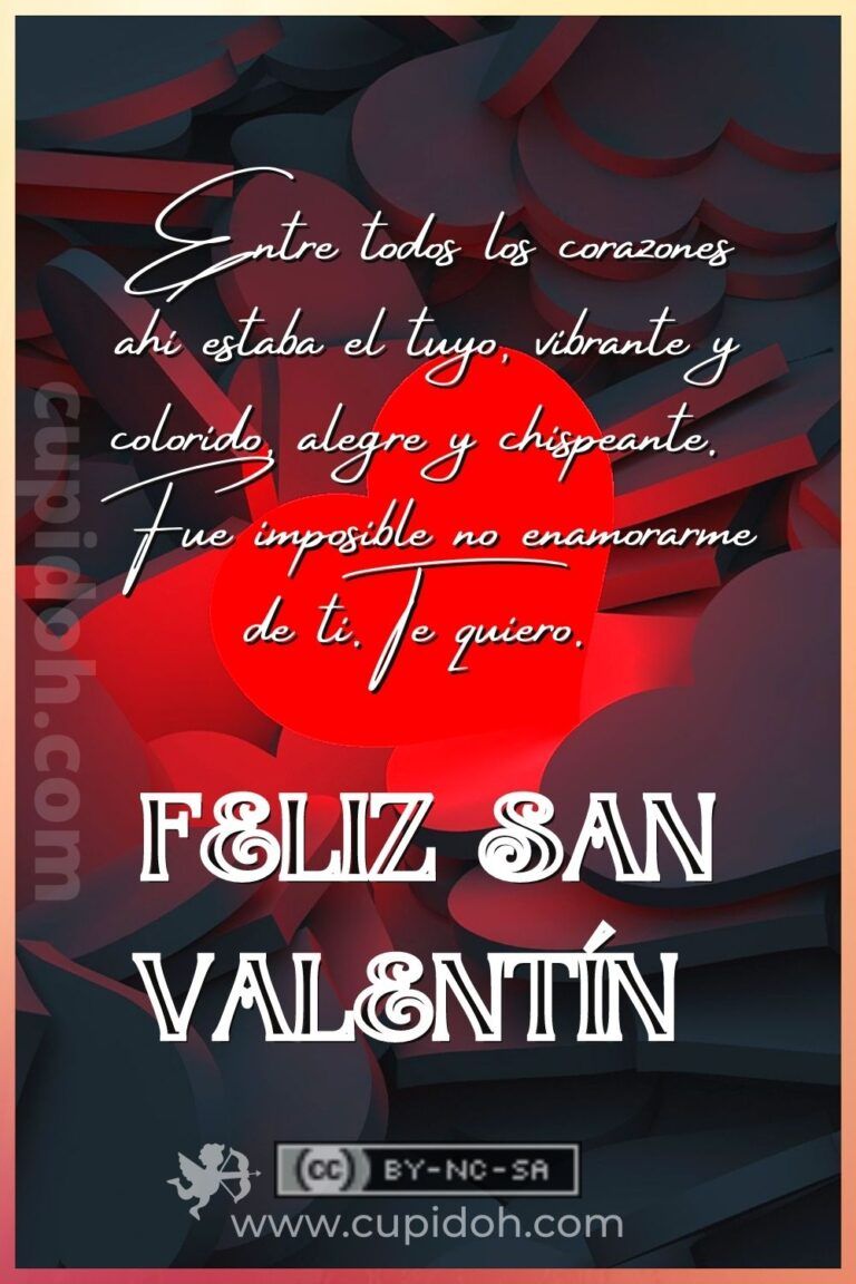 dedicatoria para San Valentín